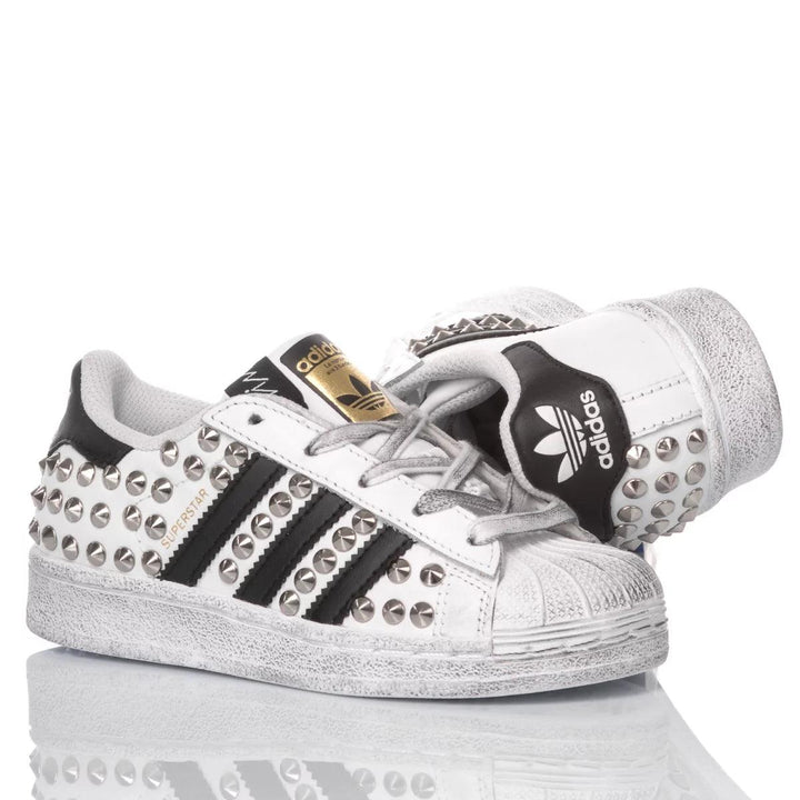 Adidas Superstar Junior London Silver Superstar Studs