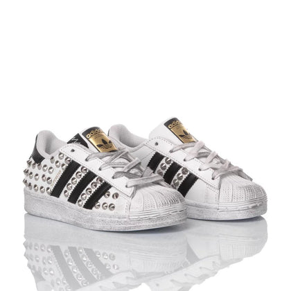 Adidas Superstar Junior London Silver Superstar Studs