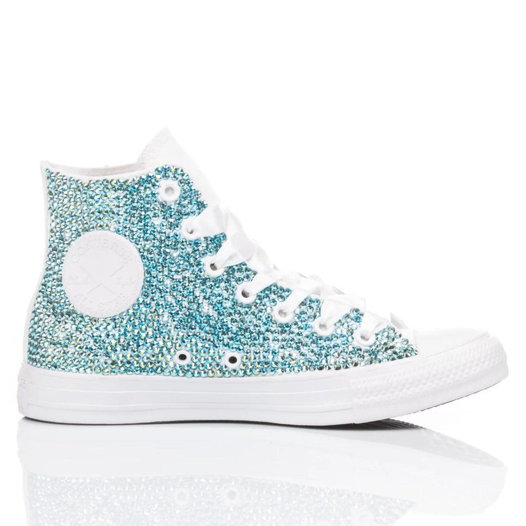 Converse Luxury Light Blue Chuck Taylor Hi Special, Swarovski