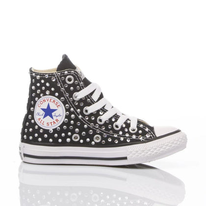 Converse Junior Swarovski Black Chuck Taylor Hi Swarovski