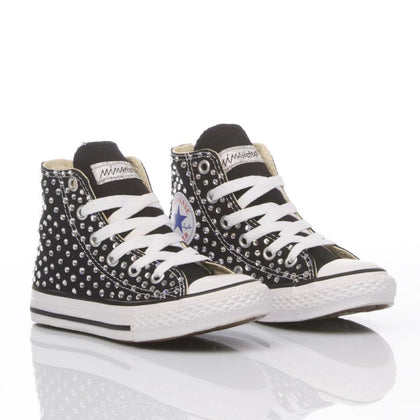 Converse Junior Swarovski Black Chuck Taylor Hi Swarovski