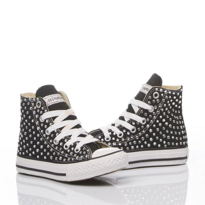 Converse Junior Swarovski Black Chuck Taylor Hi Swarovski