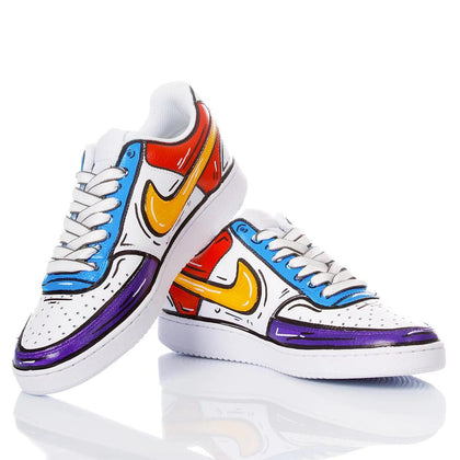 Nike Comics Break Court Vision Painting