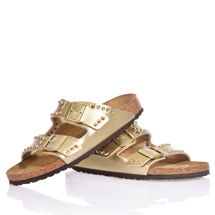 Birkenstock Arizona Gold Studs