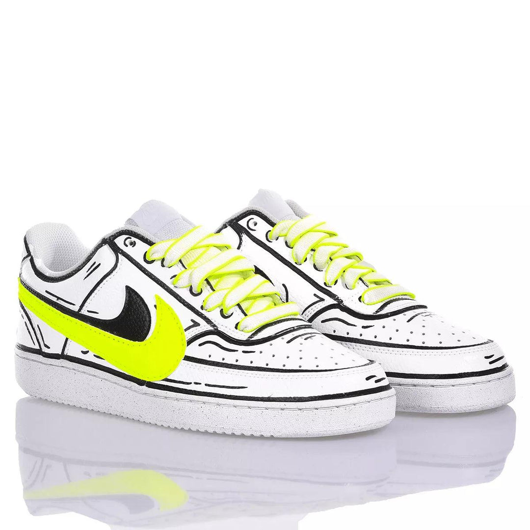 Nike Neon Comics Court Vision Painting
