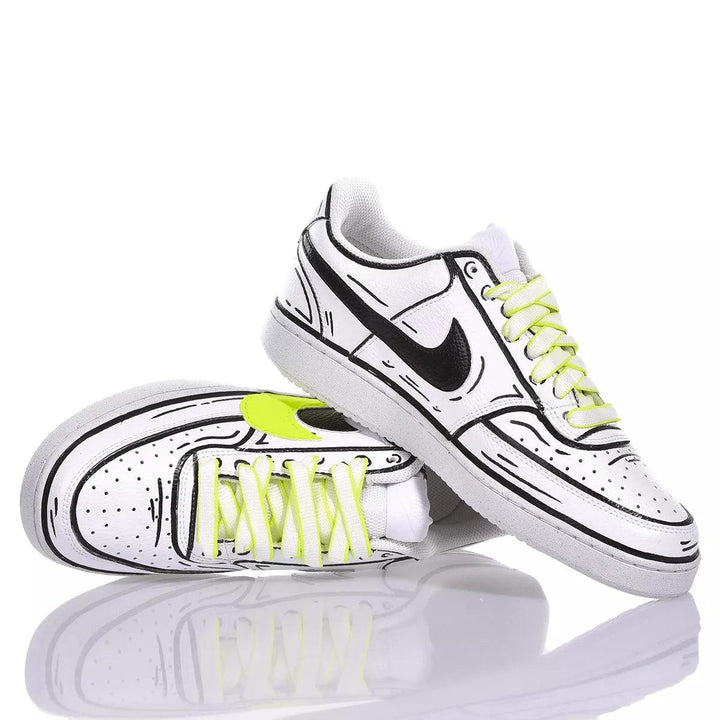 Nike Neon Comics Court Vision Painting