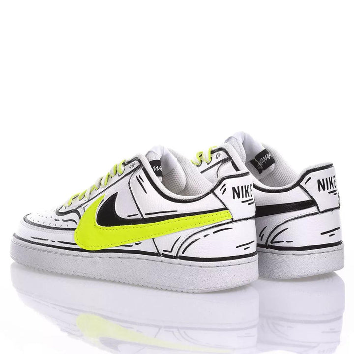 Nike Neon Comics Court Vision Painting