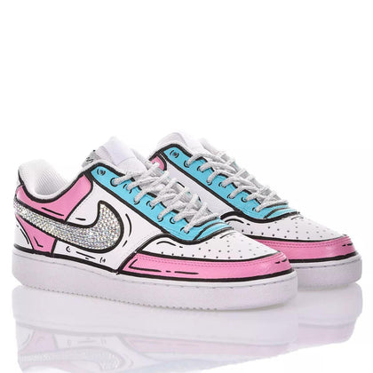 Nike Comics Cinderella Court Vision Painting