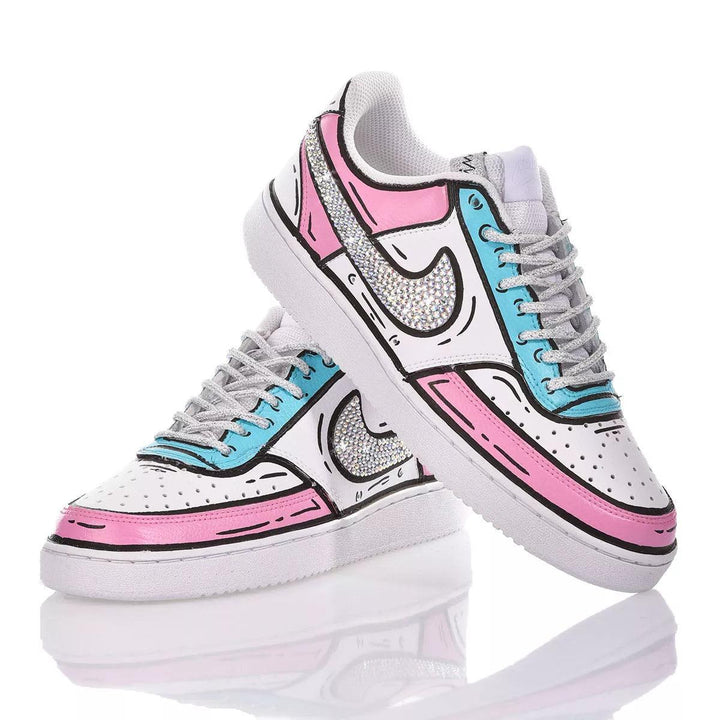 Nike Comics Cinderella Court Vision Painting
