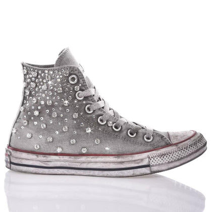 Converse Precious Grey Chuck Taylor Hi Swarovski