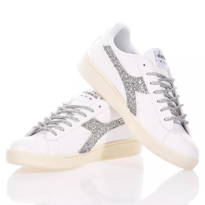 Diadora Glitter Silver  Studs, Painting, Glitter