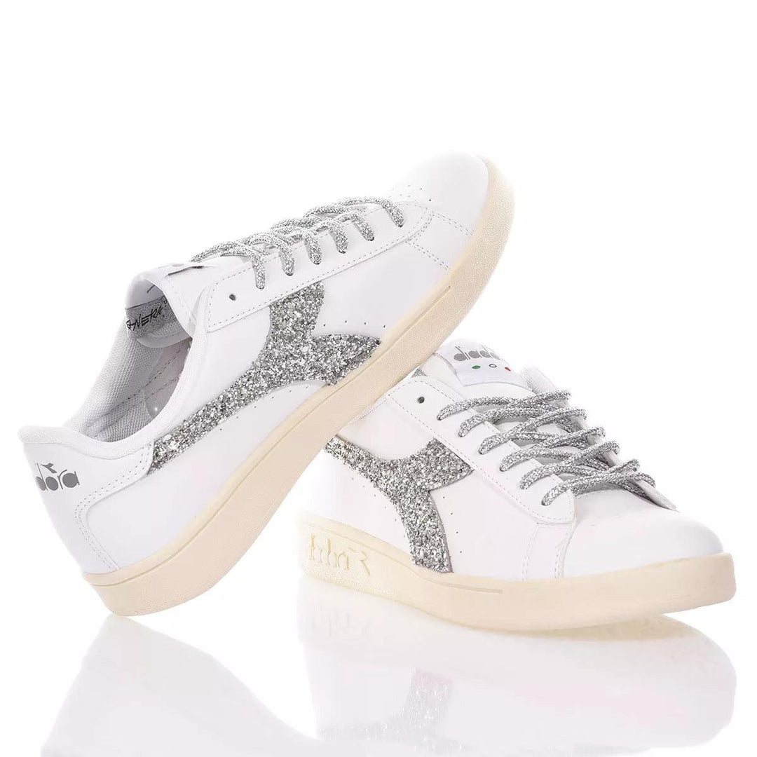 Diadora Glitter Silver  Studs, Painting, Glitter