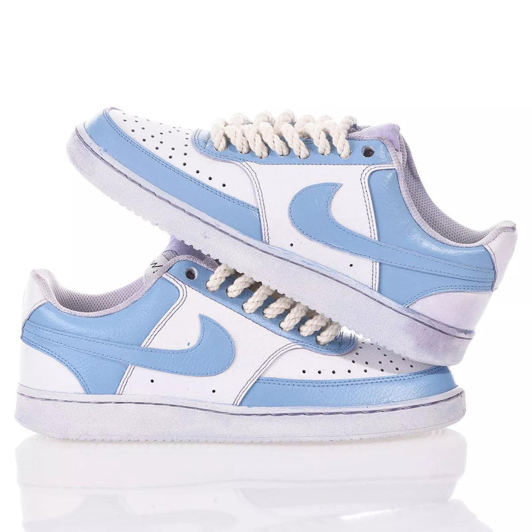 Nike Dye Cerulean Court Vision Painting