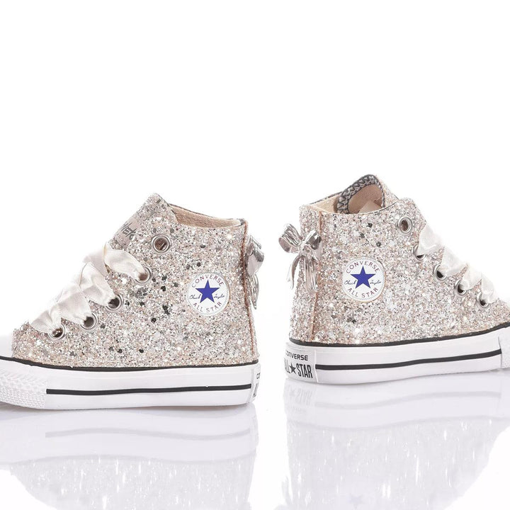 Converse Baby Full Champagne Chuck Taylor Hi Glitter