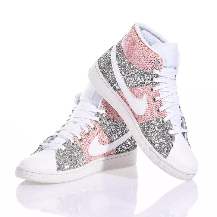 Nike Hi Pink Glam Court Vision Glitter,Special