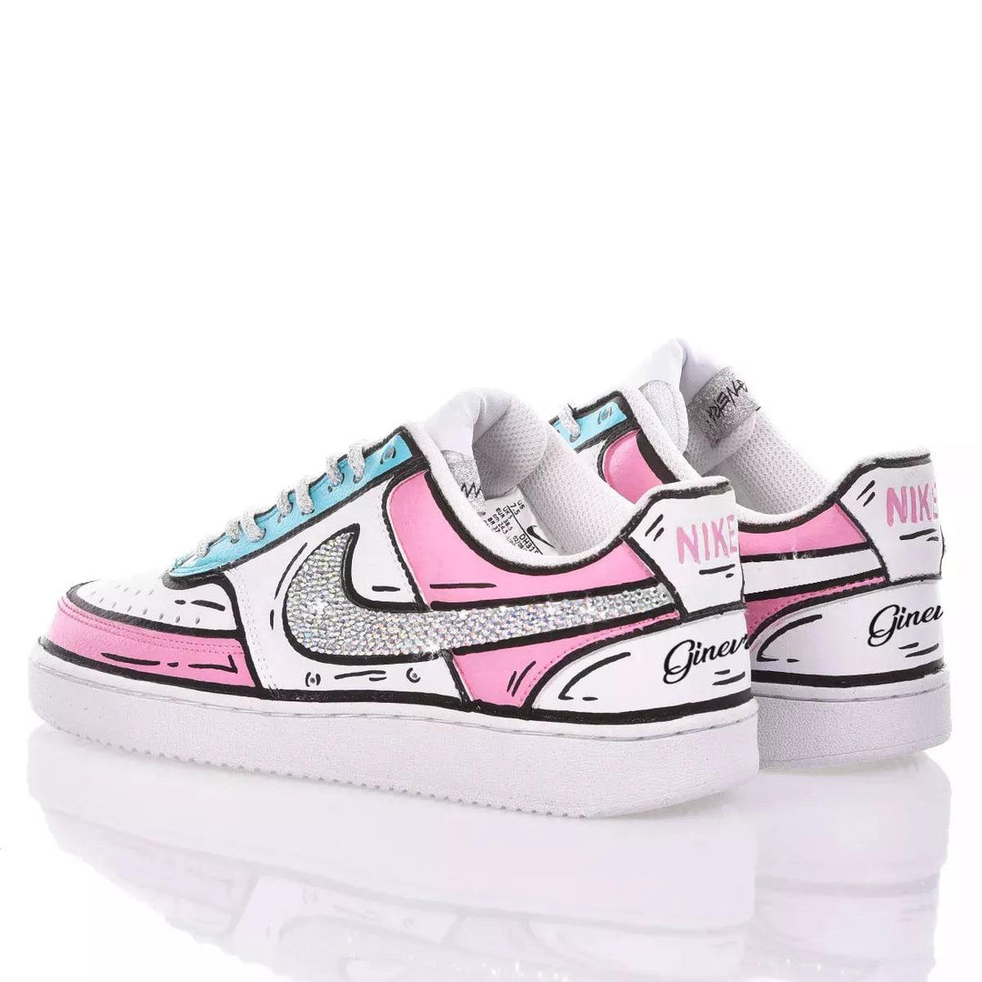 Nike Comics Cinderella Court Vision Painting