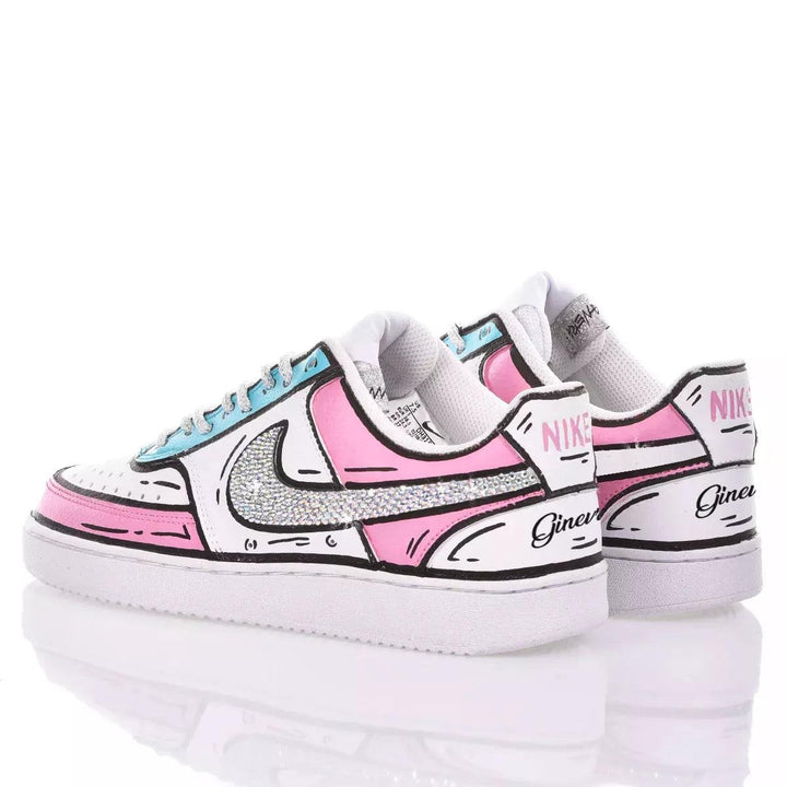 Nike Comics Cinderella Court Vision Painting