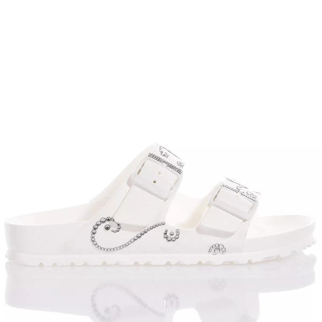 Birkenstock Arizona White Athena Arizona Swarovski