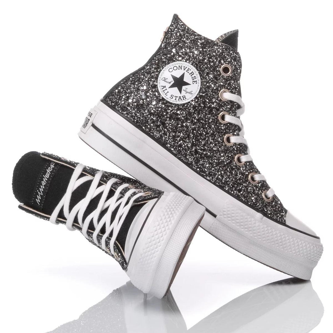 Converse Platform Glitter Black - Main Image