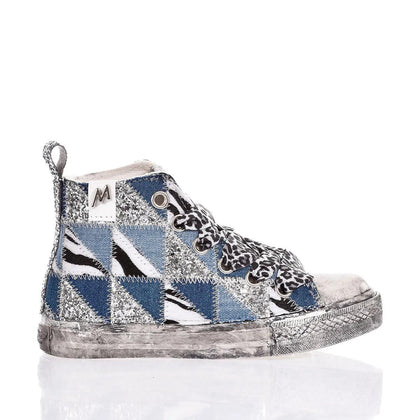 Mimanera Airlines Junior Denim Patch Airlines Animalier, Faded, Glitter, Special