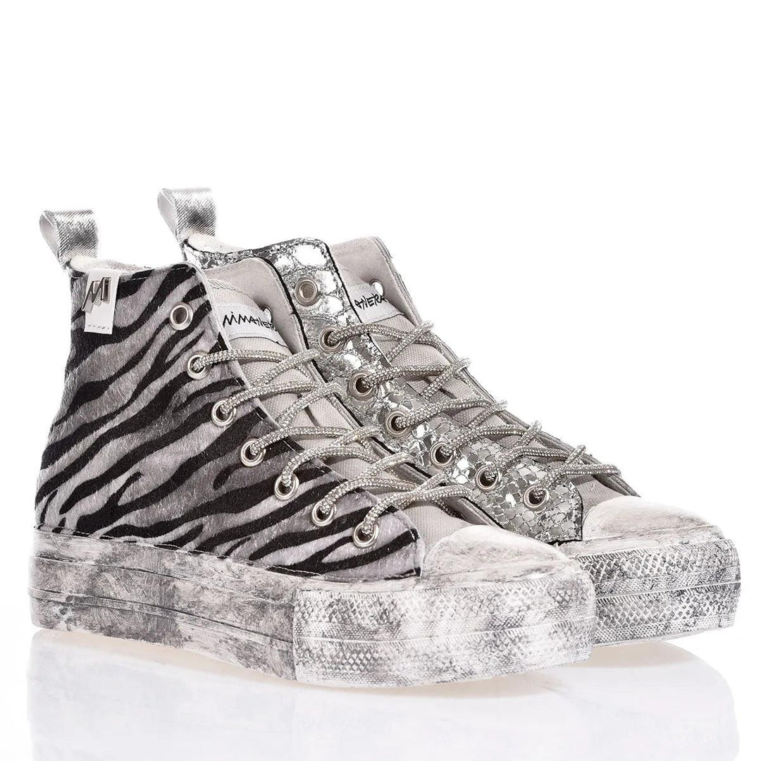 Mimanera Airlines Platform Silver Jungle Airlines Platform Animalier, Dewashed