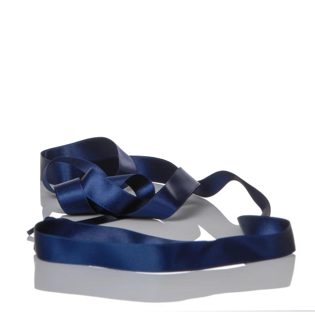 Blue Satin Laces 140 cm  