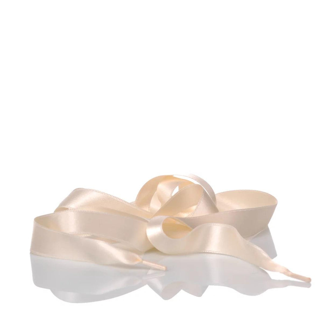 Cream satin laces 140 cm  