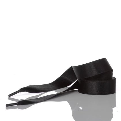 Black Satin Laces 140 cm  