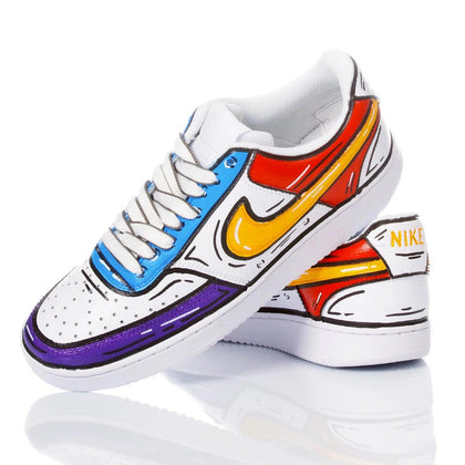 Nike Comics Break Court Vision Painting