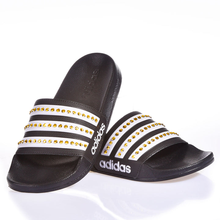 Adidas Adilette Black SW Gold