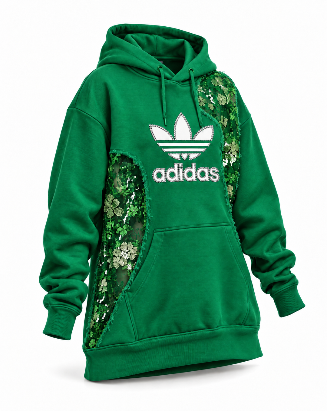 Hoodie Adidas Green Bloom