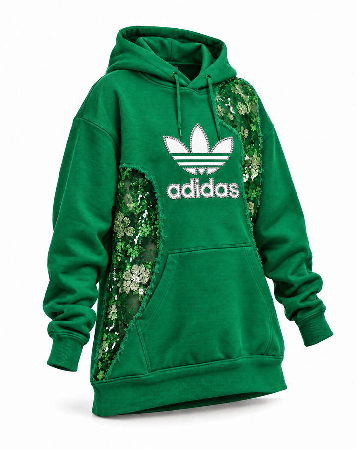 Hoodie Adidas Green Bloom