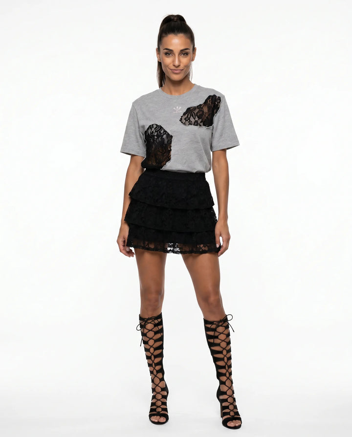 T-SHIRT ADIDAS LACE GREY