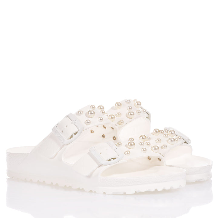 Birkenstock Arizona White Pearls