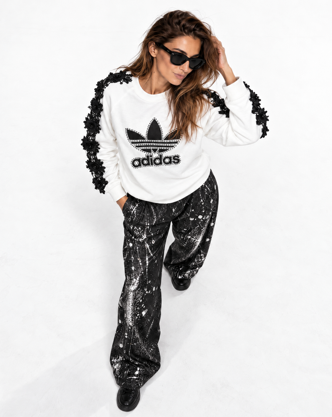 Sweatshirt Adidas Black Angel