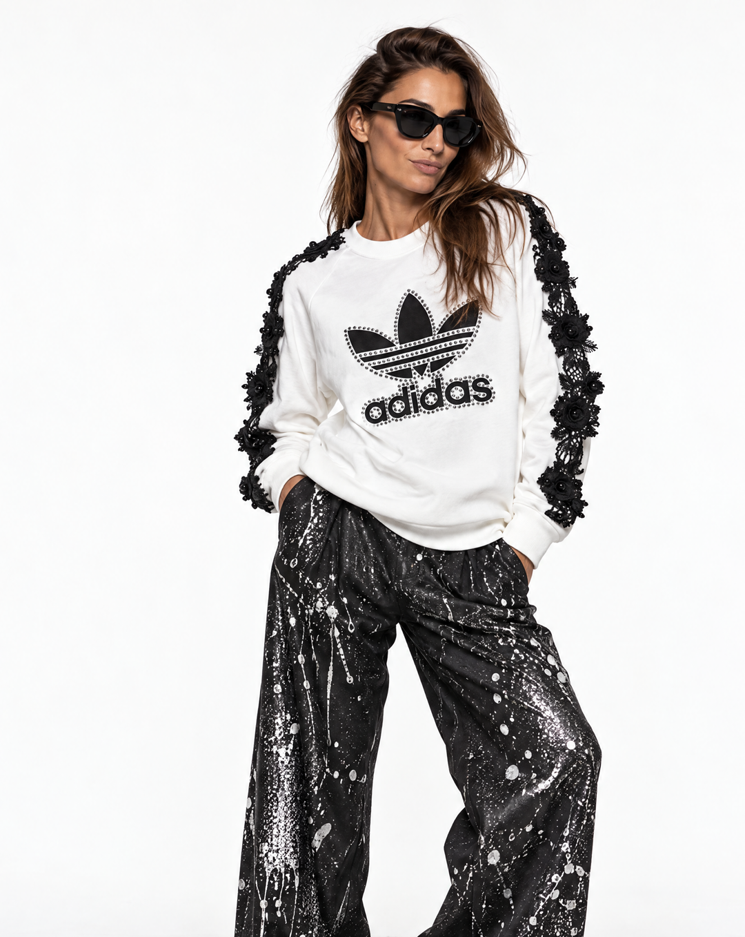 Sweatshirt Adidas Black Angel